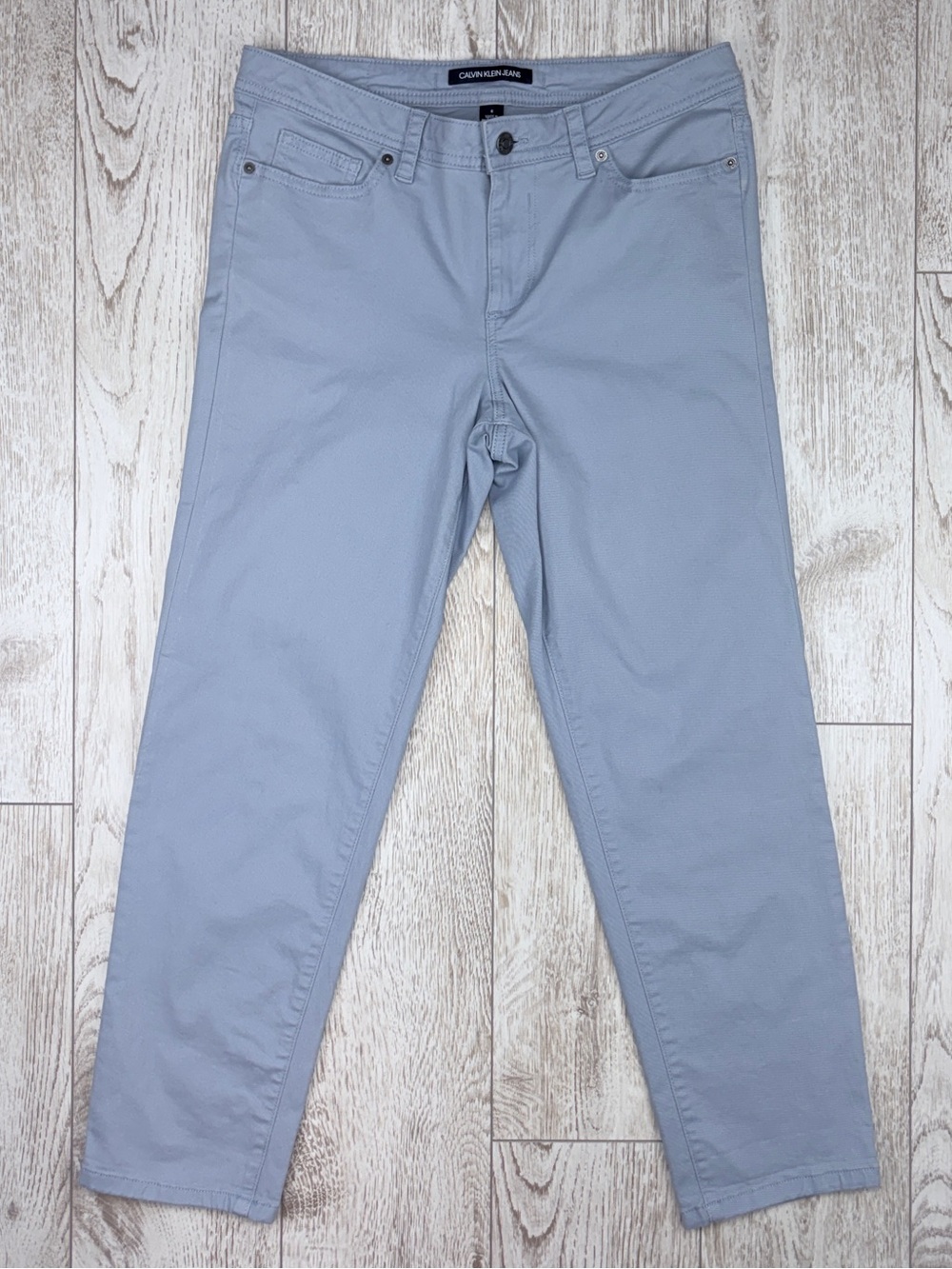 Calvin Klein Jeans Size 6 Light Blue Skinny Ankle Jeans